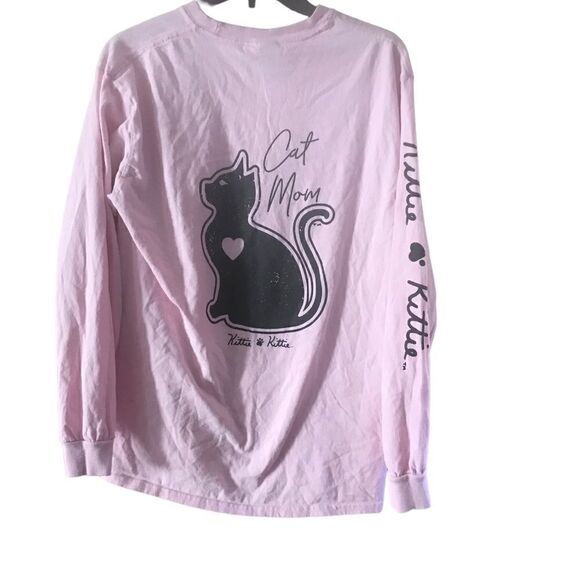 Gildan womens long sleeve pink graphic size medium - Picture 4 of 8